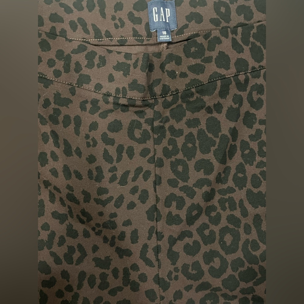 GAP High Rise Bi-Stretch Leopard Print Legging pants 16 - Picture 10 of 10